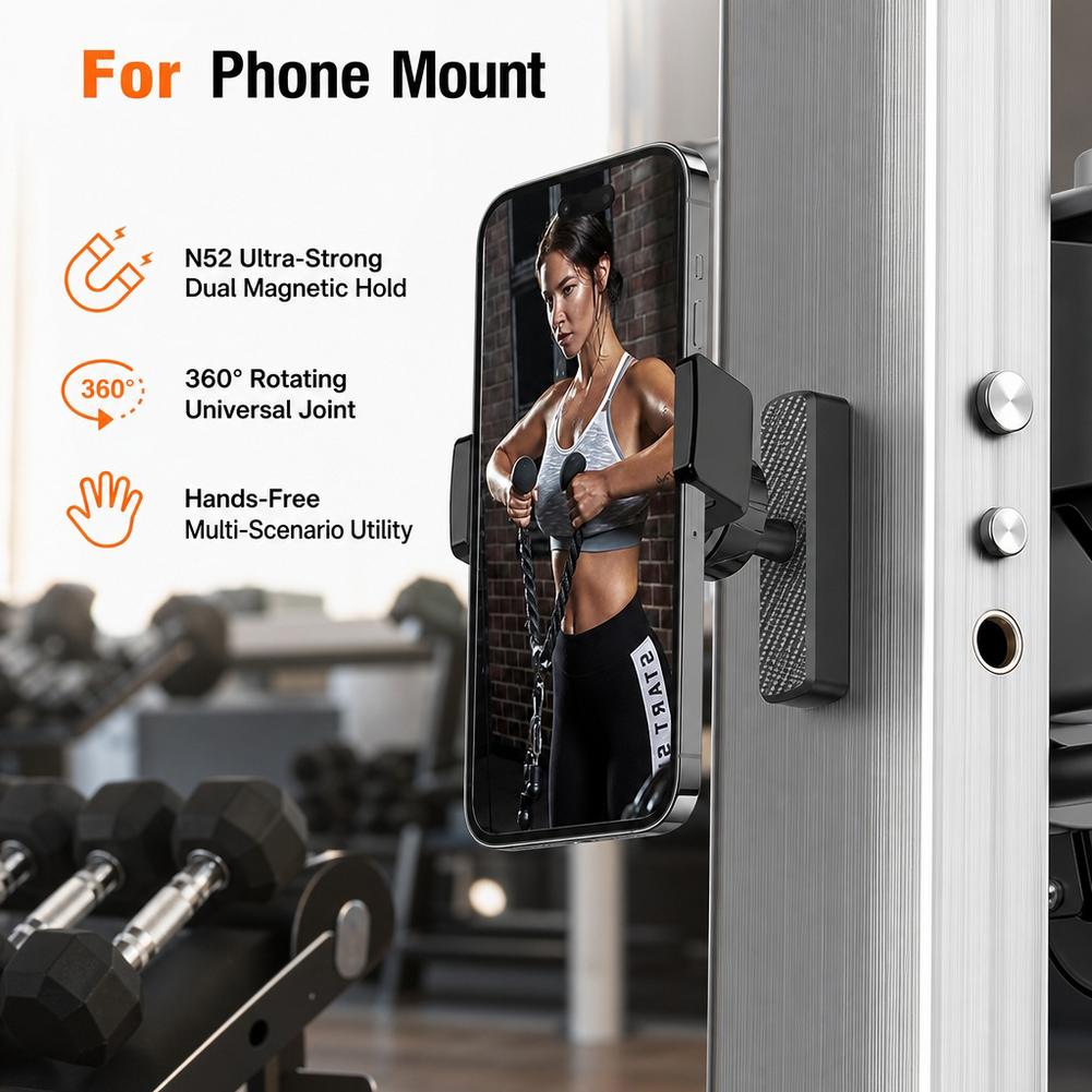 Phone Holder - 헬스장용 360도 회전 자석 휴대폰 거치대