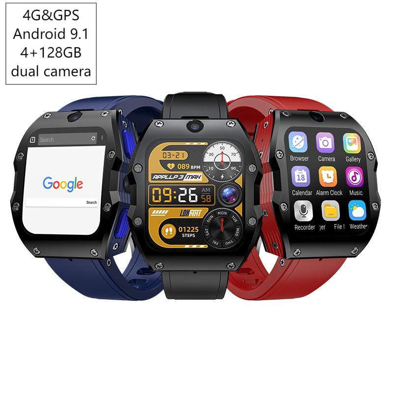 Smart Watch - 4G 안드로이드 스마트워치 4+128GB GPS 듀얼