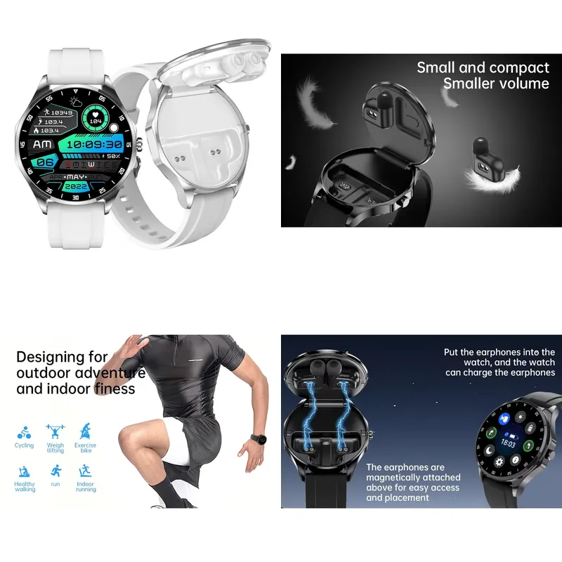 Smart Watch - OEM AMOLED 1.43인치 스마트워치와 무선 이어버드