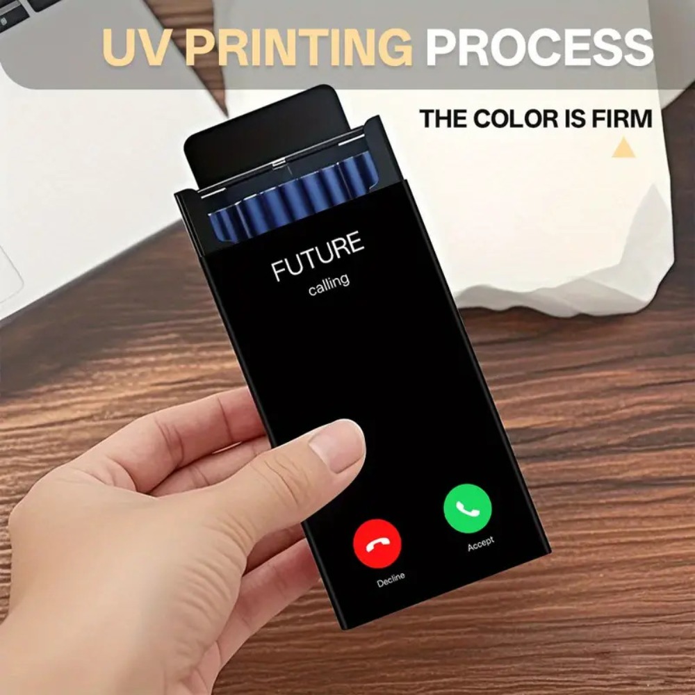 Phone Holder - 얇고 세련된 금속 재질의 담배 케이스로,