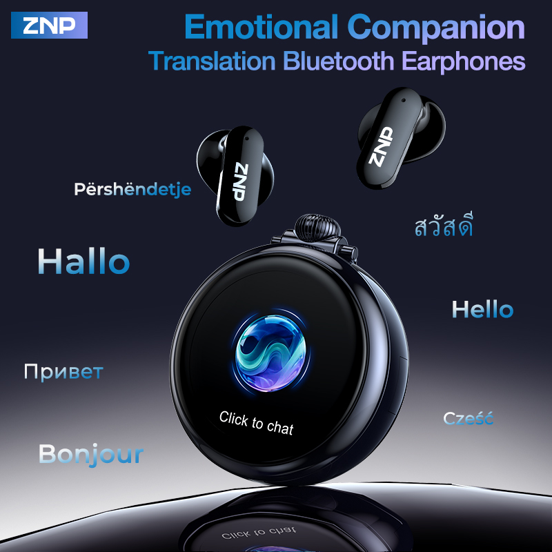 Headphones Wireless - 2026 최신 ZNP 무선 AI 번역