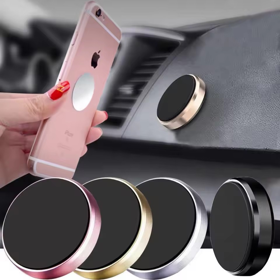Phone Holder - 자석식 차량용 핸드폰 거치대, 대시보드/벽면 부착형,