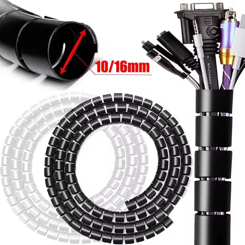 Cable Organizer - 2M 길이의 케이블 정리용 컴퓨터 와이어