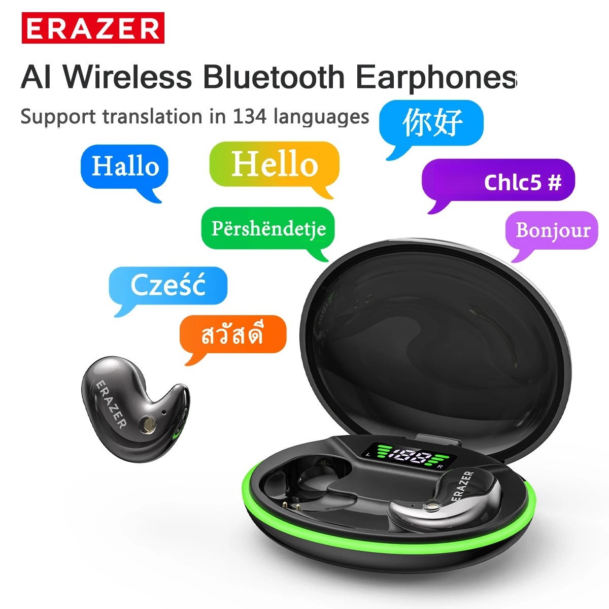 Wireless Charger - EARZER XF58 인이어 블루투스 헤드폰 마이크