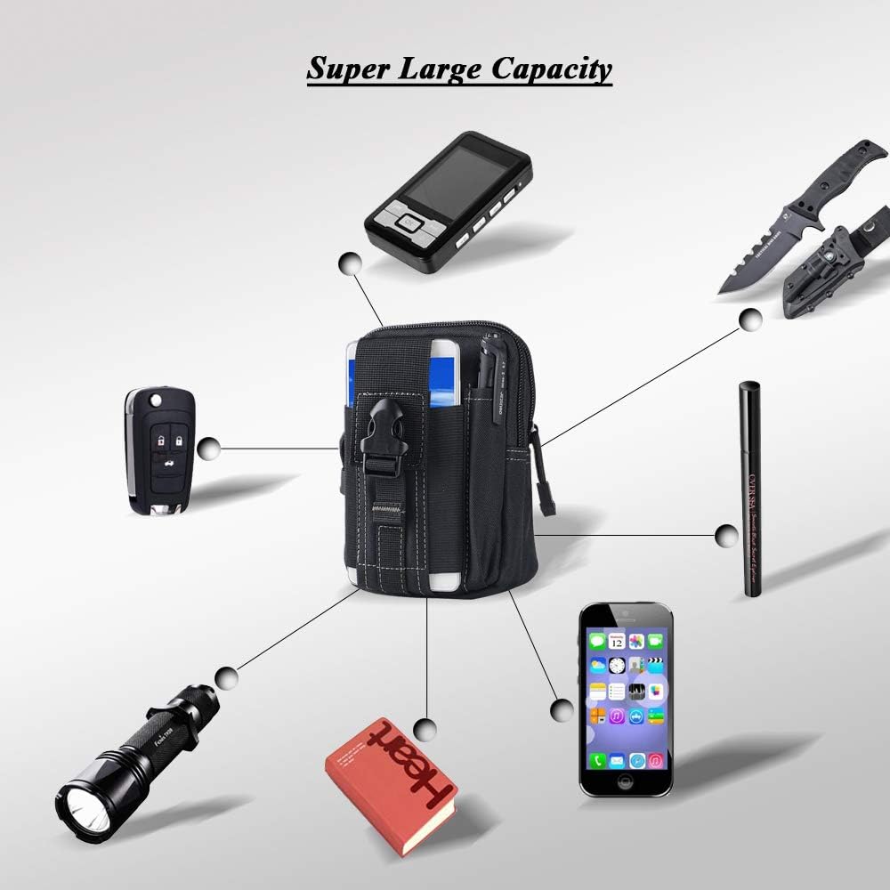 전술 몰리 벨트 파우치 군용 허리 가방 EDC 도구 주 - Phone Holder 리뷰 및 가격