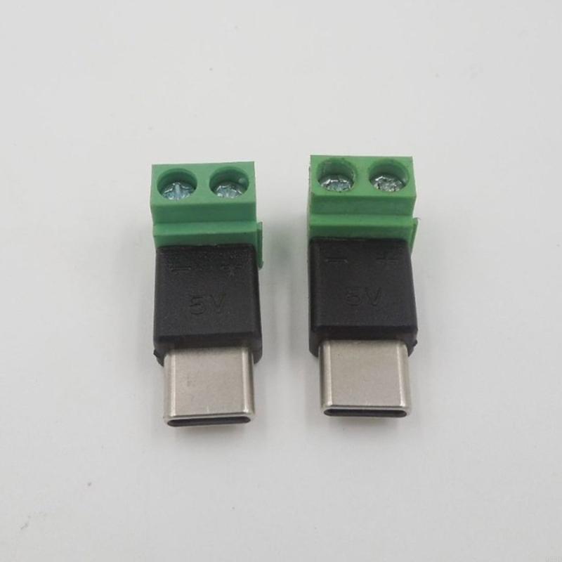 유형 C 남성 - 2Pin 5V 솔더리스 녹색 터미널  - Electronics And Gadgets Ce 리뷰 및 가격