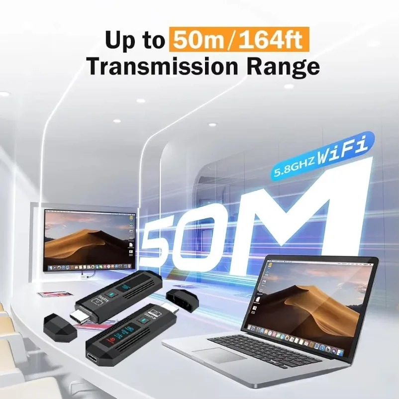 HDMI 호환 무선 익스텐더 50M 1080P 60Hz - Hdmi Adapter 리뷰 및 가격