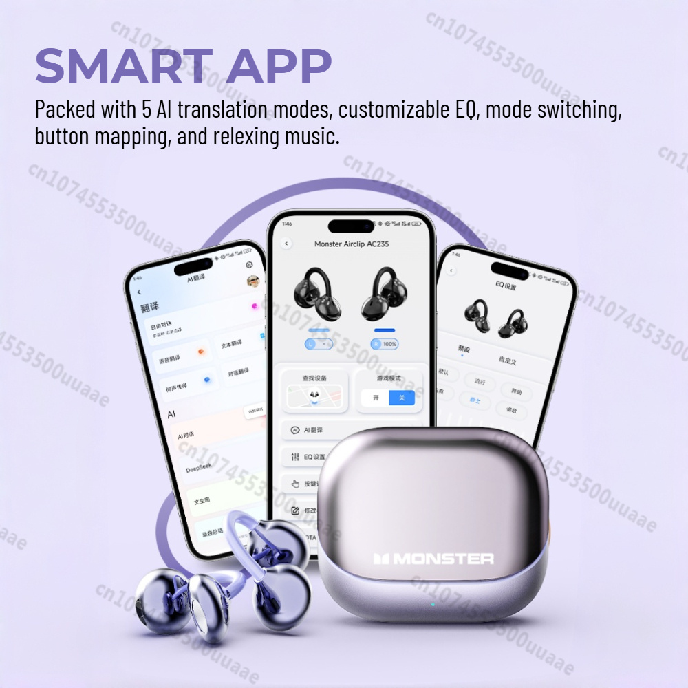 몬스터 에어클립 AC235 이어 클립형 이어폰, 블루투 - Headphones Wireless 리뷰 및 가격