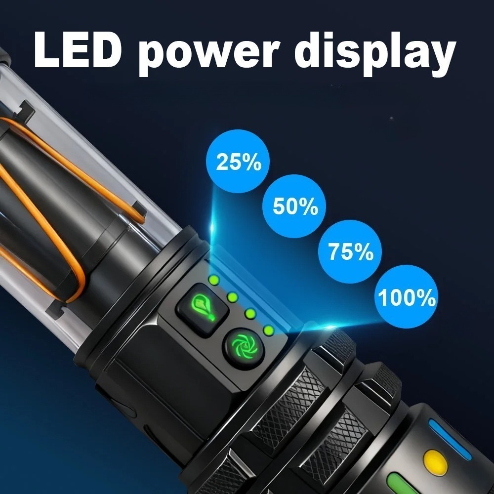 강력한 초고휘도 LED 손전등, C타입 고속 충전식 휴 - Power Bank 리뷰 및 가격