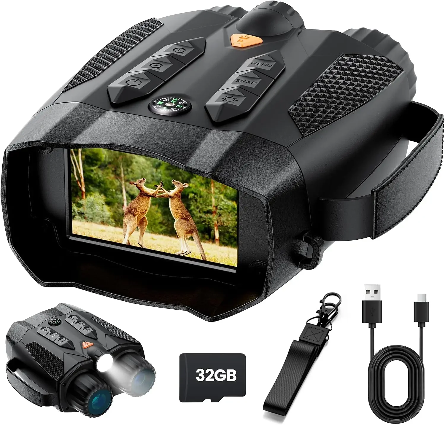 성인용 4K 야간 투시경: 카메라가 장착된 전술용 쌍안 - Electronics Gadgets For Gift 리뷰 및 가격
