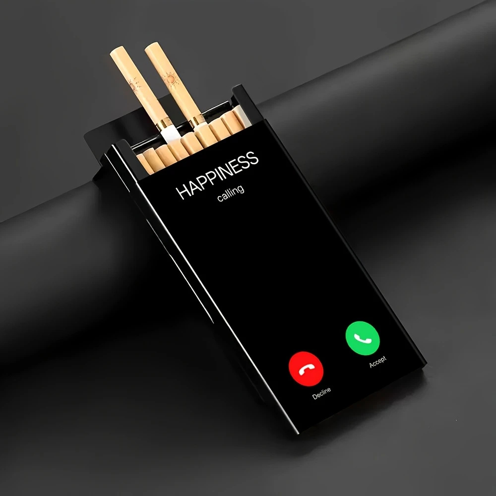 얇고 세련된 금속 재질의 담배 케이스로, 슬라이딩 방식 - Phone Holder 리뷰 및 가격