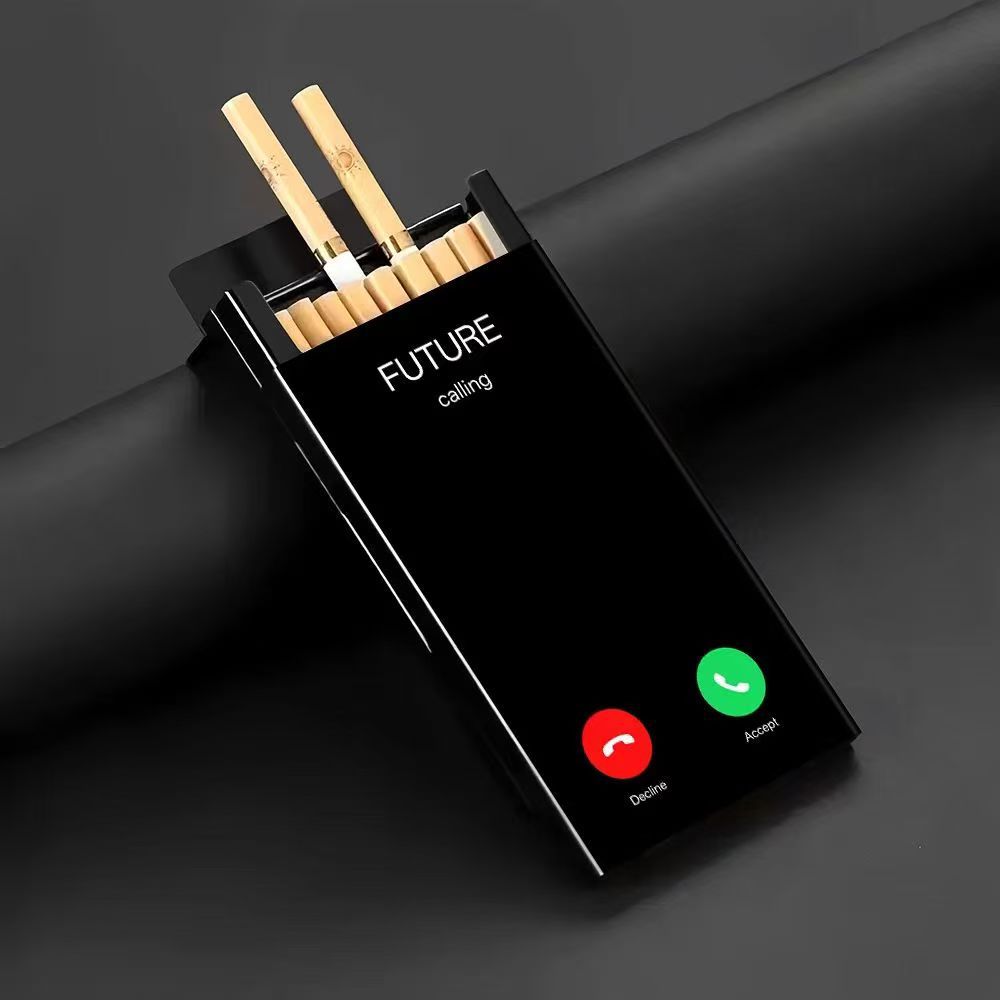 얇고 세련된 금속 재질의 담배 케이스로, 슬라이딩 방식 - Phone Holder 리뷰 및 가격