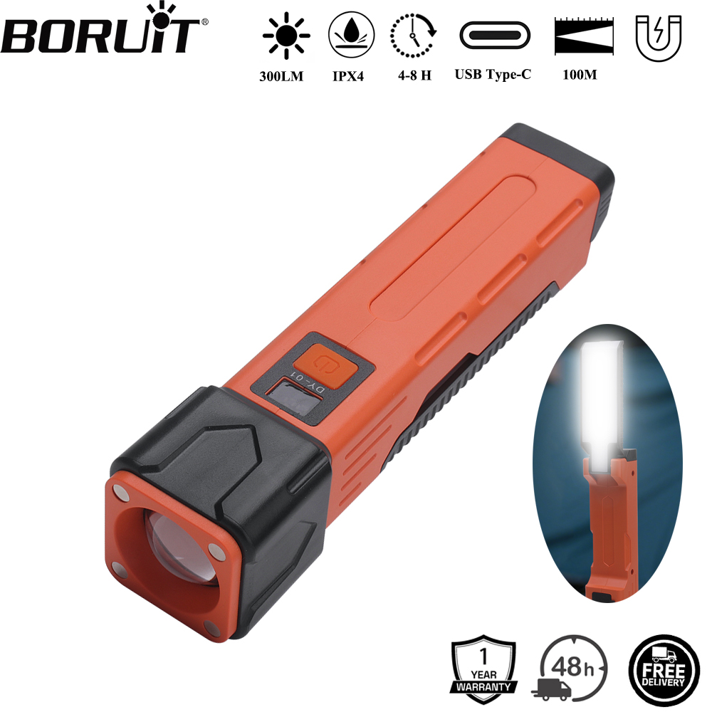 BORUiT 300LM LED 작업등 줌 플래시라이트  - Power Bank 리뷰 및 가격
