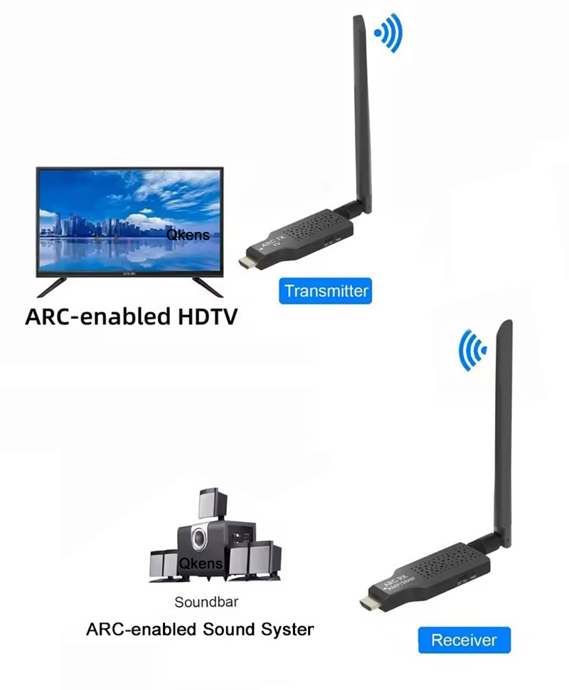 50M 무선 ARC 오디오 송신기 및 수신기 사운드 바 - Hdmi Adapter 리뷰 및 가격