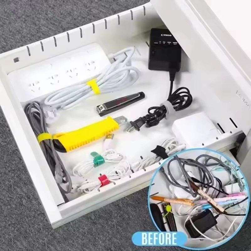 100개입, 재사용 가능한 케이블 정리용 끈, 마우스, - Cable Organizer 리뷰 및 가격