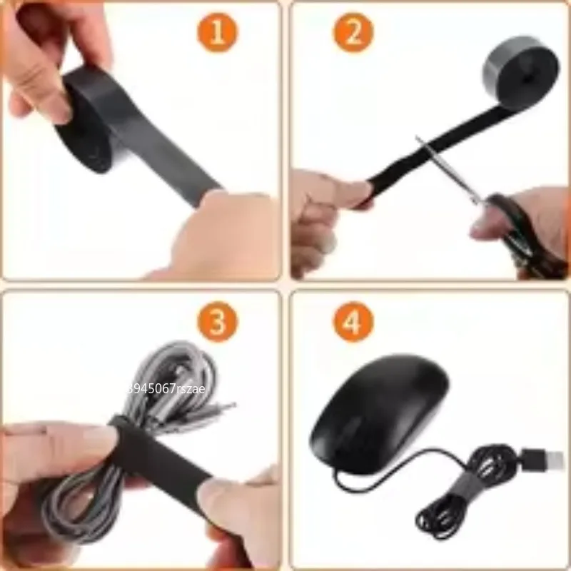 케이블 정리용 자가 접착식 고정 테이프, 벨크로, 나일 - Cable Organizer 리뷰 및 가격