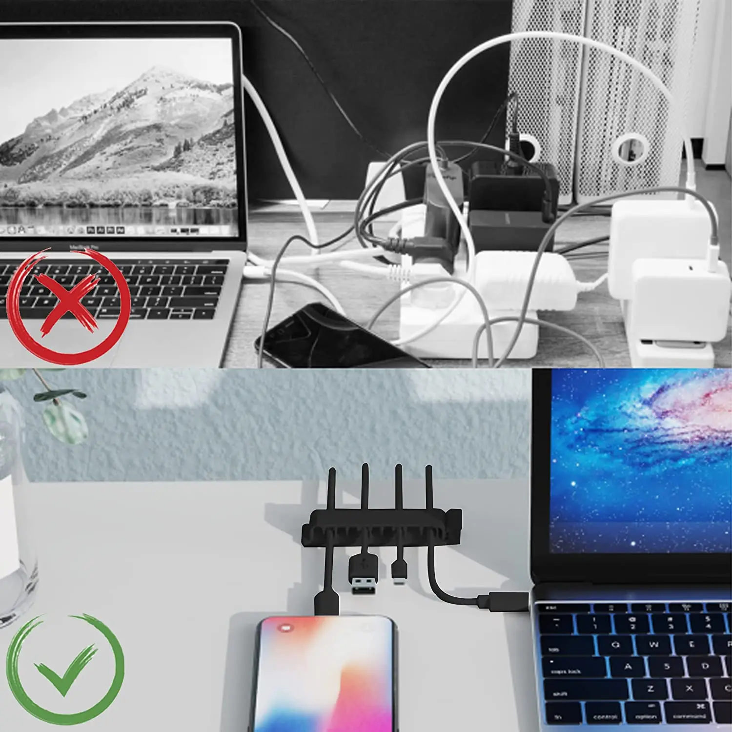 케이블 정리기 코드 관리 와이어 홀더 유연한 USB 케 - Cable Organizer 리뷰 및 가격