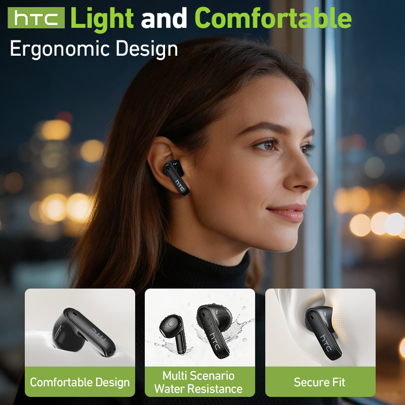 hTC 무선 게이밍 이어버드 LCD 스마트 스크린 실시 - Headphones Wireless 리뷰 및 가격