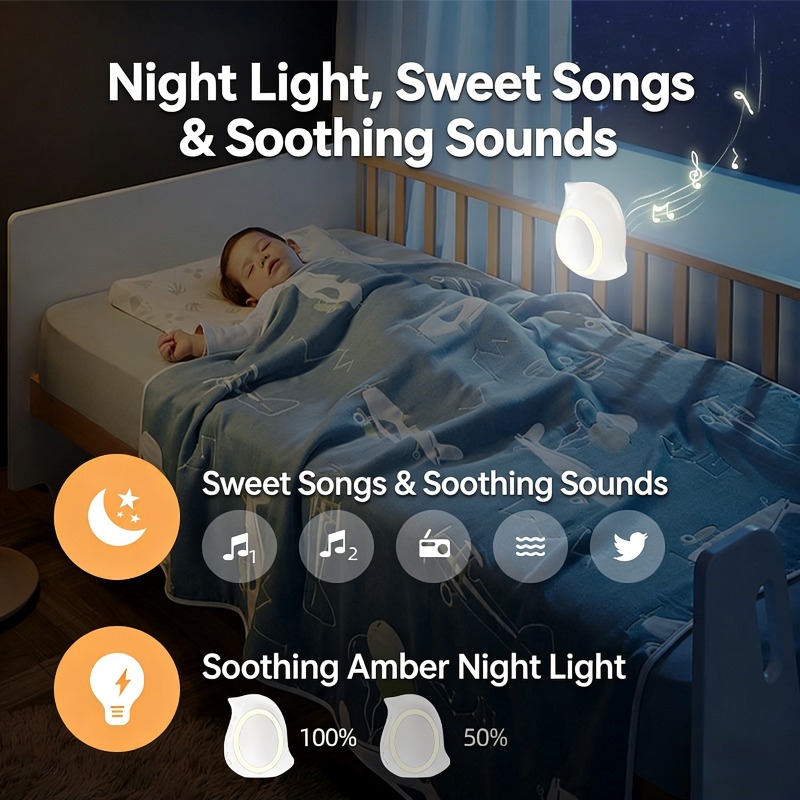 휴대용 조절 가능 전기 아기 수면 진정 장치 (야간 조 - Bluetooth Speaker 리뷰 및 가격