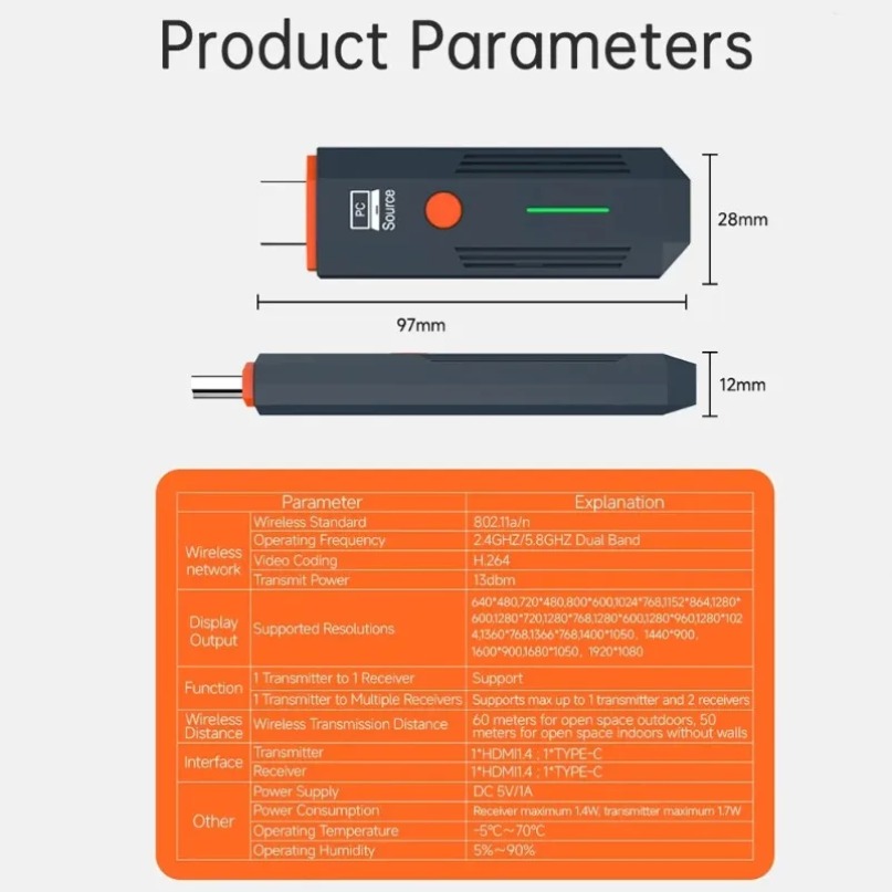 50M 무선 전송 비디오 송신기 및 수신기 HDMI 호 - Hdmi Adapter 리뷰 및 가격