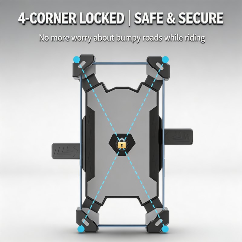 오토바이 라이더 폰 마운트 흔들림 방지 충격 방지 자전 - Phone Holder 리뷰 및 가격