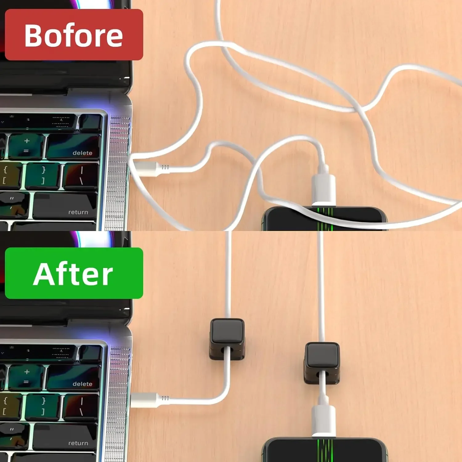 미니 케이블 정리대, 자석식 케이블 정리, 부드러운 조 - Cable Organizer 리뷰 및 가격
