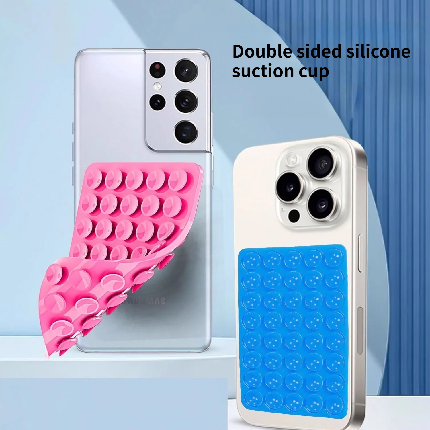 강력한 흡착력을 가진 양면 실리콘 휴대폰 그립 패드,  - Phone Holder 리뷰 및 가격